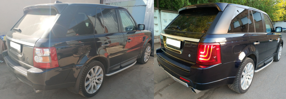 Комплект рестайлинга  Range Rover Sport 2005 — 2009 в Range Rover Sport 2012 Autobiography