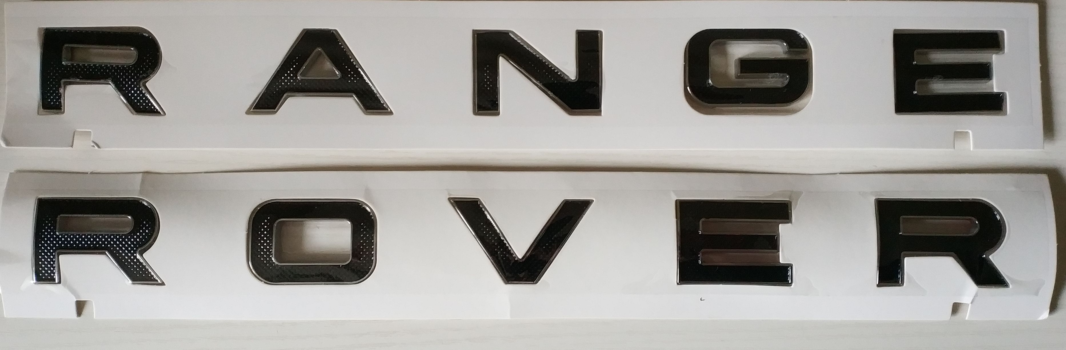 Надпись на капот багажник Range Rover
