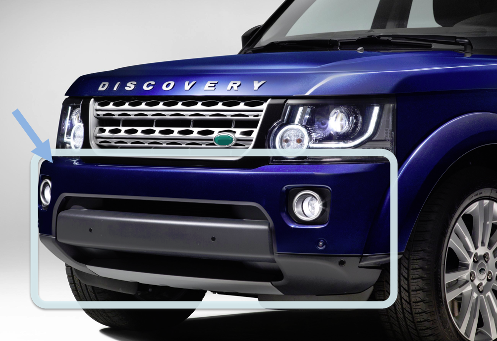 Бампер передний Land Rover Discovery 4+ ( 2014 -)