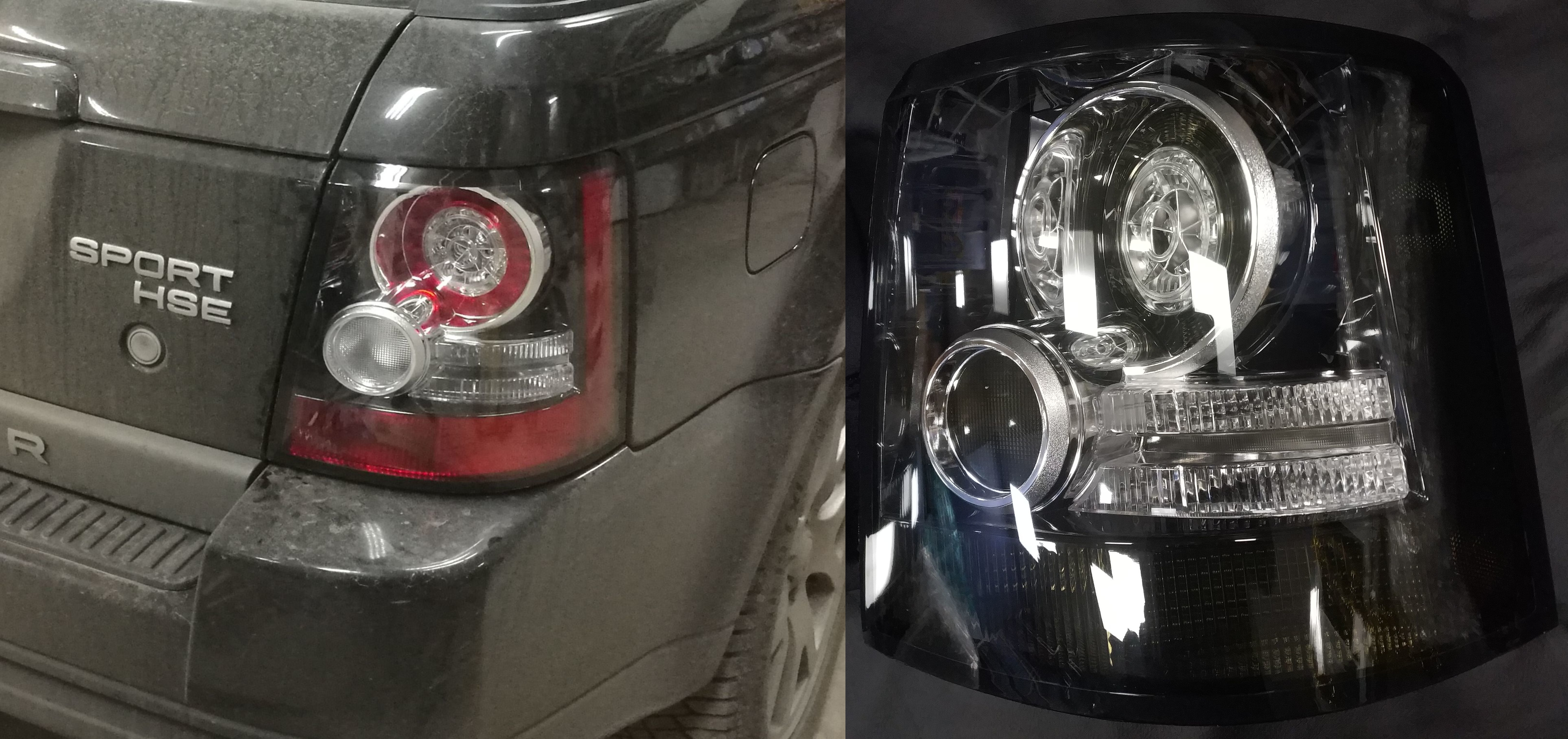 Задние фонари Range Rover Sport  2005-2013 BLACK EDITION