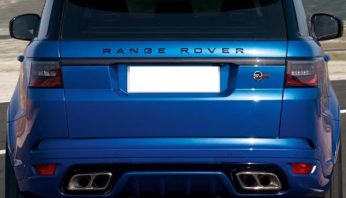 Бампер задний и насадки на выхлоп Range Rover Sport SVR 2019